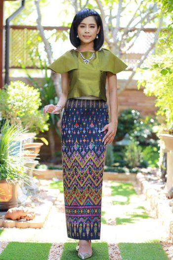 ผ้าซิ่นไหมแพรวา ผลงานของครูอดุลย์